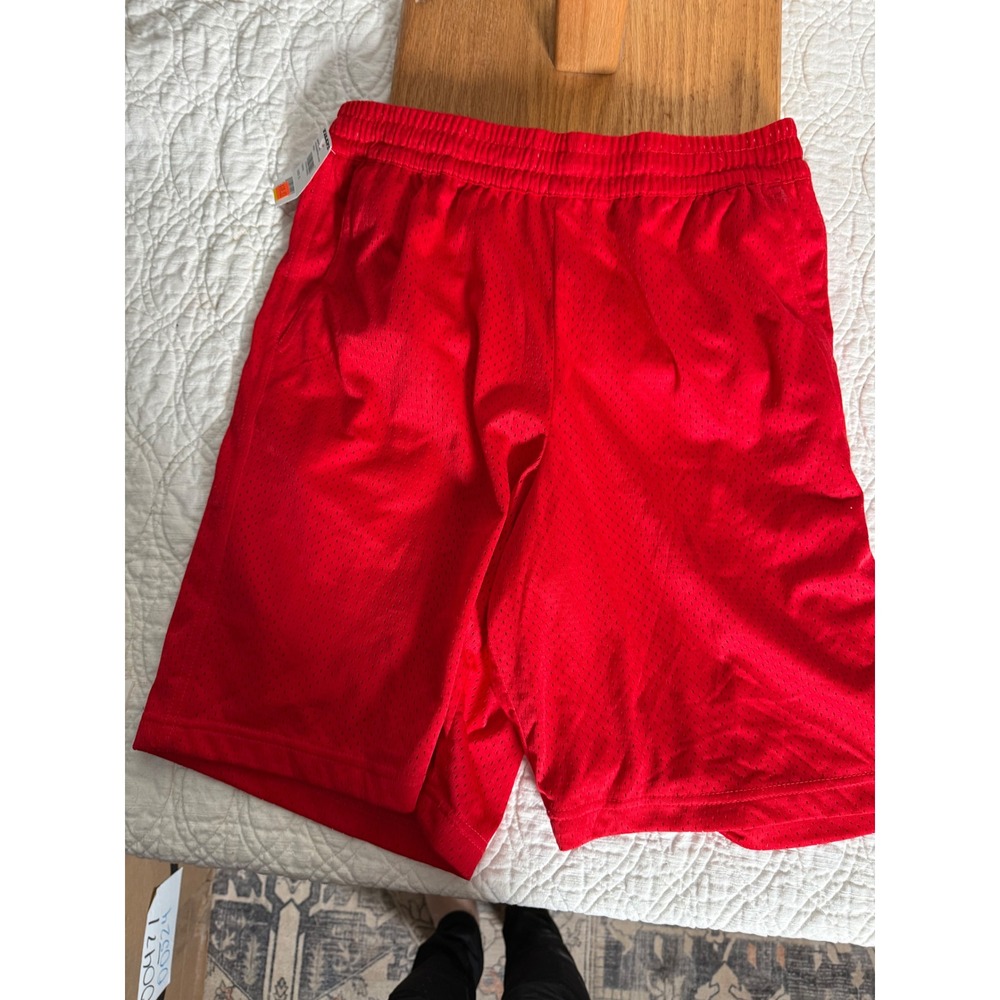 RSQ Mens Mesh Basketball Shorts Red Athletic Gym MRPD146 Small NWT